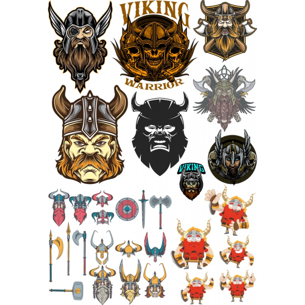 Viking Warrior Vektor Clipart Bundt Viking Warrior Vektor Clipart Bundt