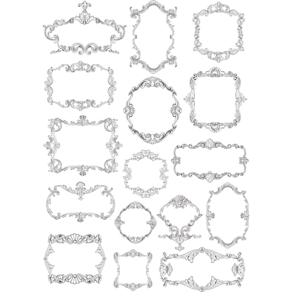 Orné D'Image Vectorielle Ensemble Élégant Clipart Collection Orné D'Image Vectorielle Ensemble Élégant Clipart Collection