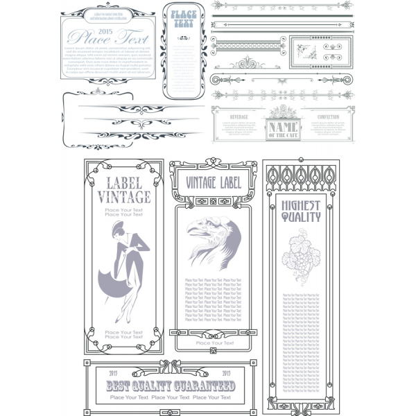 Vintage Clipart Vector Bundle - Elegant & Timeless Design