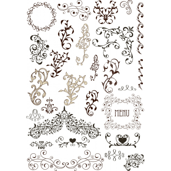 Élégant S'Épanouit Clipart Set - Illustrations Vectorielles Bundle Élégant S'Épanouit Clipart Set - Illustrations Vectorielles Bundle