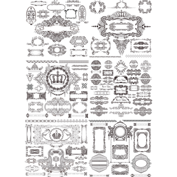 ነፃ Decorative ቅድሚያ Cliparts ክምችት