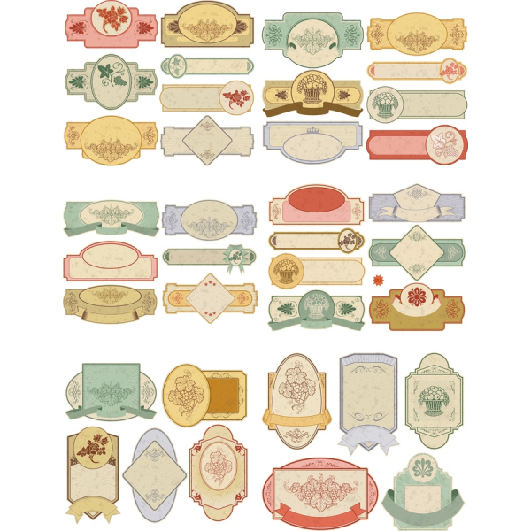 Vintage Floral Clipart Bundle Vintage Floral Clipart Bundle