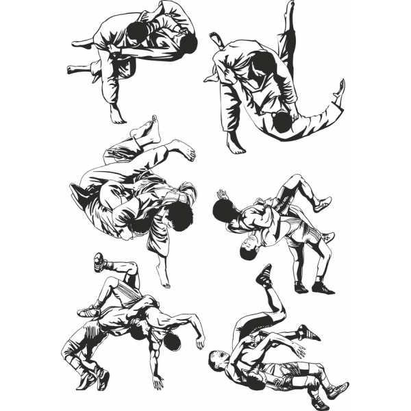 Dynamic Martial Arts Vector Clipart Bundle Dynamic Martial Arts Vector Clipart Bundle