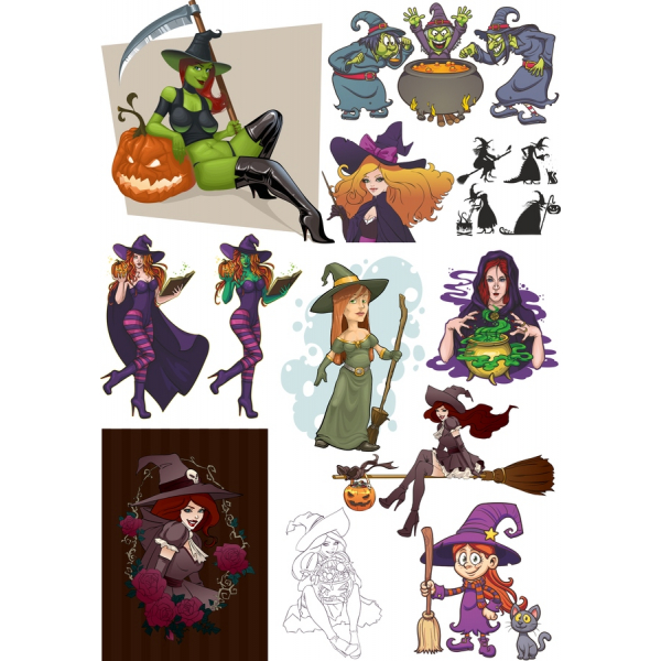 Witchy Wonders Vector Clipart Bundle Witchy Wonders Vector Clipart Bundle