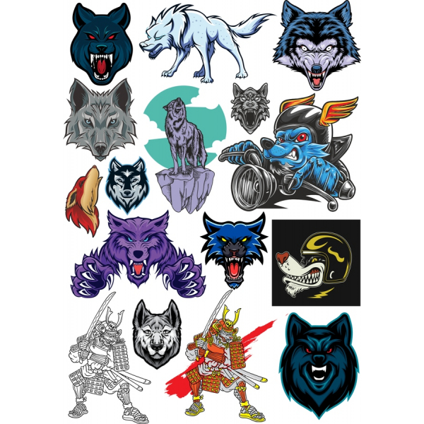 Lupul Vectori Clipart Bundle - 13 Ilustrații Unice Lupul Vectori Clipart Bundle - 13 Ilustrații Unice