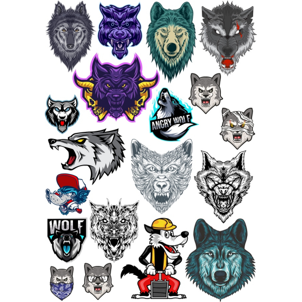 Premium Wolf Vector Clipart Collection