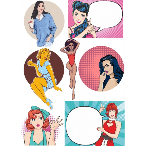 Clip Arte Vetorial Bundle - Mulheres Elegantes Ilustrações Clip Arte Vetorial Bundle - Mulheres Elegantes Ilustrações