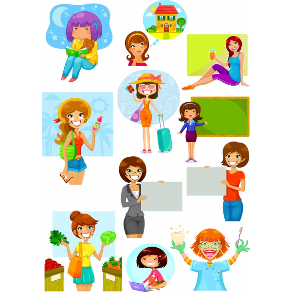 Charmante Clipart Bundle - Vektor-Illustrationen für Jedes Projekt Charmante Clipart Bundle - Vektor-Illustrationen für Jedes Projekt