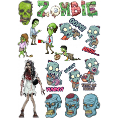 Zombie Clipart Set - Φαντασιόπληκτος