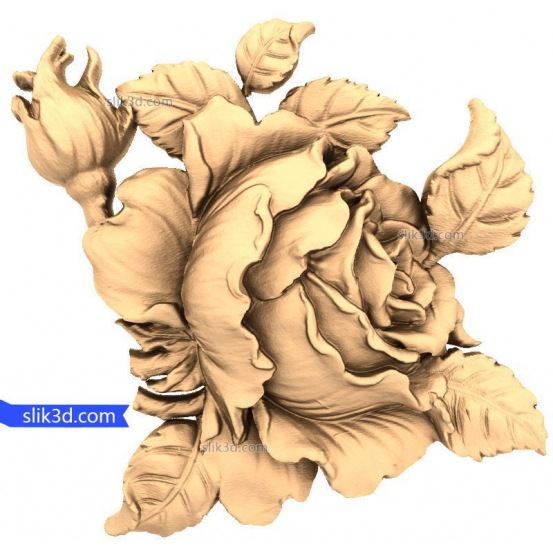 Flowers "Flowers #40" | 3D STL model for CNC