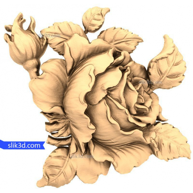 Flowers "Flowers #40" | 3D STL model for CNC