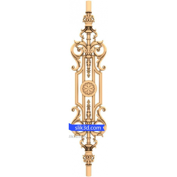 Majestic Ornate Baluster 3D STL Model for CNC Majestic Ornate Baluster 3D STL Model for CNC