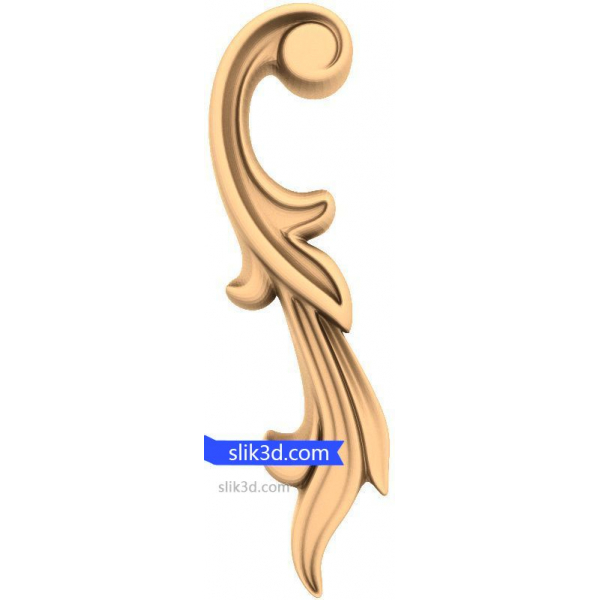 Florales Wirbeldekor - Elegantes 3D-STL-Modell für CNC Florales Wirbeldekor - Elegantes 3D-STL-Modell für CNC