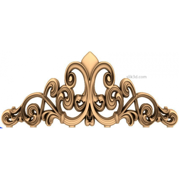Ornamentale Schnörkelapplikation 3D STL Modell für CNC Ornamentale Schnörkelapplikation 3D STL Modell für CNC