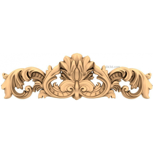 Modello STL 3D Opulento Acanthus Flourish per CNC e stampa 3D Modello STL 3D Opulento Acanthus Flourish per CNC e stampa 3D