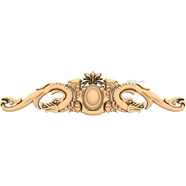 Elegant Dolphin Ornament - 3D STL Model for CNC Elegant Dolphin Ornament - 3D STL Model for CNC