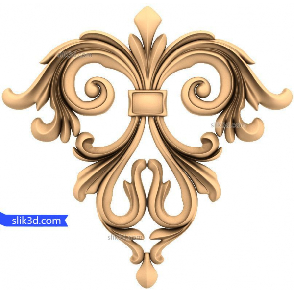 Modello STL 3D Regal Flourish per CNC