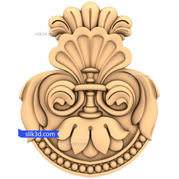Baroque Elegance 3D Ornament - STL Model for CNC Baroque Elegance 3D Ornament - STL Model for CNC