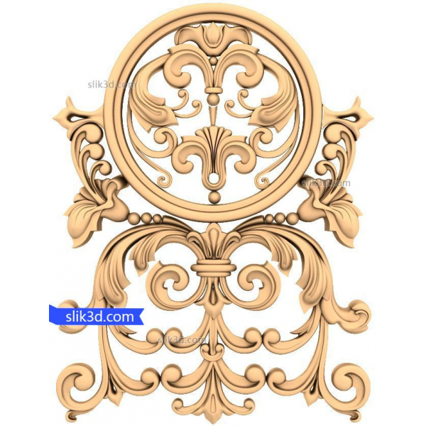 ظریف باروک پانل 3D STL مدل ظریف باروک پانل 3D STL مدل