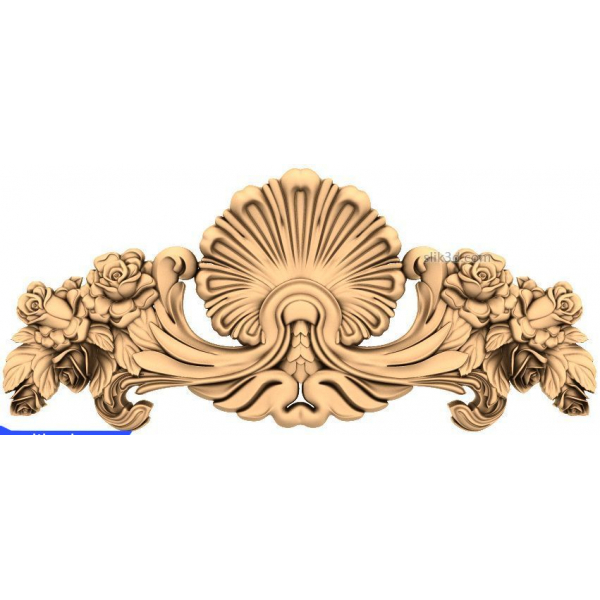 Königliche florale Eleganz 3D STL Modell für CNC Königliche florale Eleganz 3D STL Modell für CNC