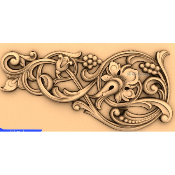 زینتی گل غلغله 3D STL مدل های CNC