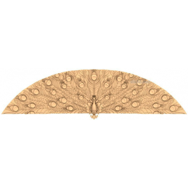 Regal Peacock Relief 3D Model for CNC and 3D Printing Regal Peacock Relief 3D Model for CNC and 3D Printing
