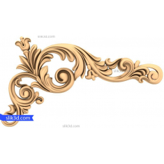 Ornate Flourish Corner Decor
