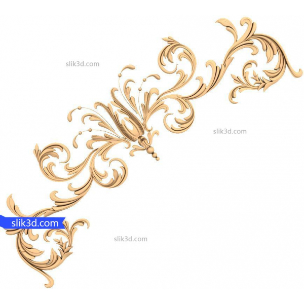 Barocke Eleganz - 3D Reliefmodell für CNC