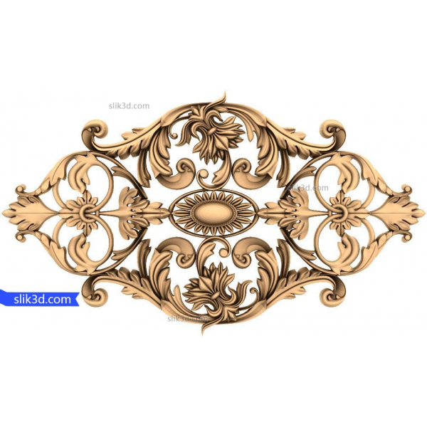 باروک هماهنگی های تزئینی, پانل 3D, STL, مدل باروک هماهنگی های تزئینی, پانل 3D, STL, مدل