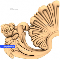 Rose Flourish Corner Decor
