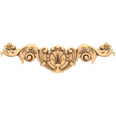 Ornate Baroque Floral Element