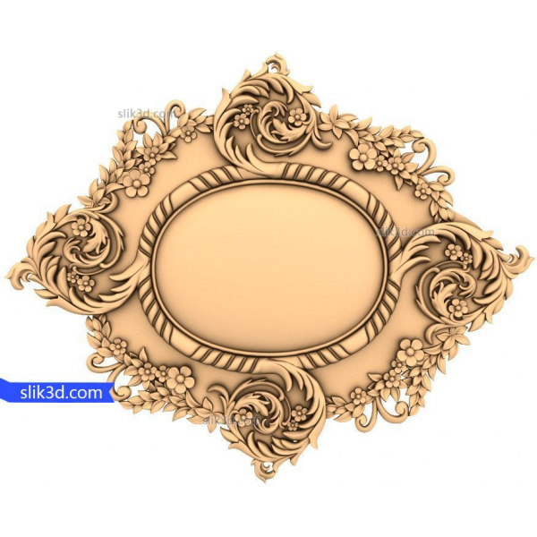 Flourish Elegance Panel - 3D STL model pro CNC řemeslo Flourish Elegance Panel - 3D STL model pro CNC řemeslo