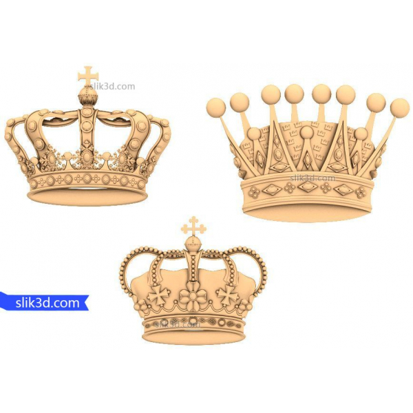 Majestic Crowns Collection 3D-STL-Modelle für CNC Majestic Crowns Collection 3D-STL-Modelle für CNC