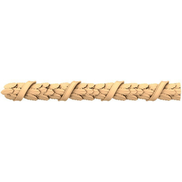 Leaf Twist Decorative Pattern STL for CNC Router