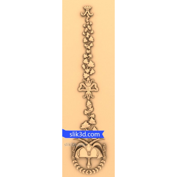Vine Elegance Vertikální D?cor Design ve 3D STL