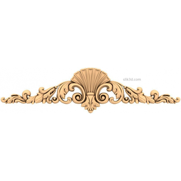 Regal Acanthus Flourish 3D STL model Regal Acanthus Flourish 3D STL model