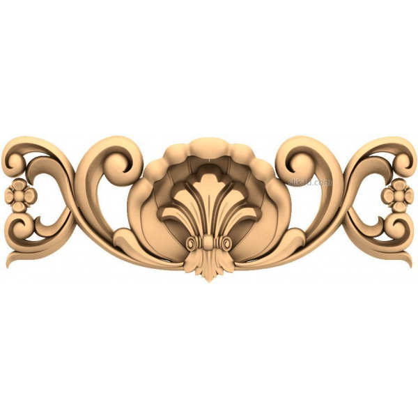 Baroque Flourish 3D Model for CNC and 3D Printing Baroque Flourish 3D Model for CNC and 3D Printing