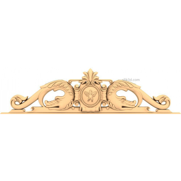 عقاب ظرافت Crest 3D STL مدل های CNC حکاکی