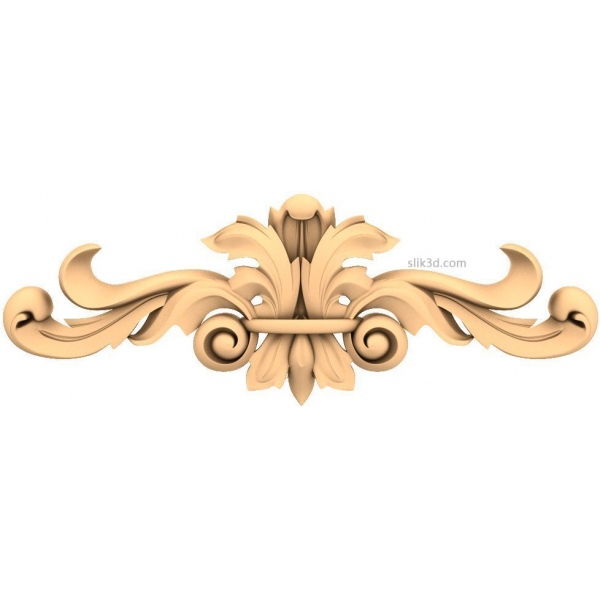 Majestic Flourish Deco - Exquisite 3D STL for Wood Carving