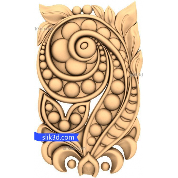 مارپیچی برگ زینت 3D STL مدل های CNC مارپیچی برگ زینت 3D STL مدل های CNC