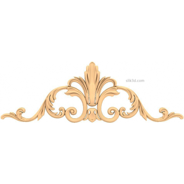 Regal Flourish 3D STL Model for CNC Regal Flourish 3D STL Model for CNC
