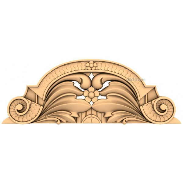 Elegant Acanthus Crown 3D STL Model for CNC Elegant Acanthus Crown 3D STL Model for CNC