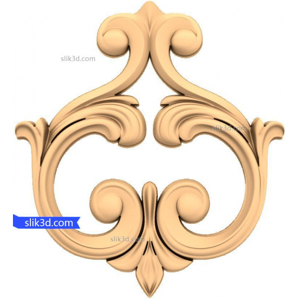 3D model barokní elegance pro CNC 3D model barokní elegance pro CNC