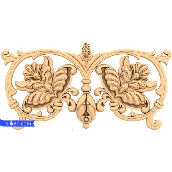 Baroque Floral Symphony 3D STL Model for CNC Baroque Floral Symphony 3D STL Model for CNC