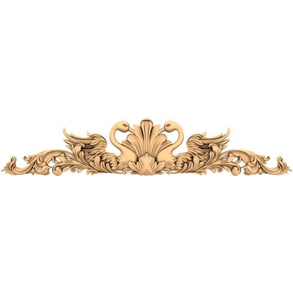 Swan Elegance Decorative Panel 3D STL Model Swan Elegance Decorative Panel 3D STL Model