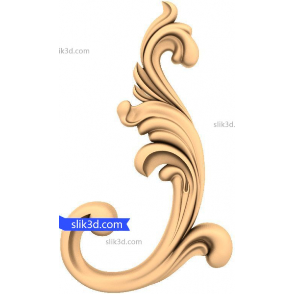 Elegant Baroque 3D Decorative Panel for CNC