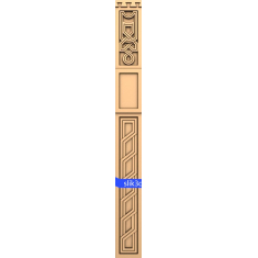 Art Deco አቀባዊ ፓነል
