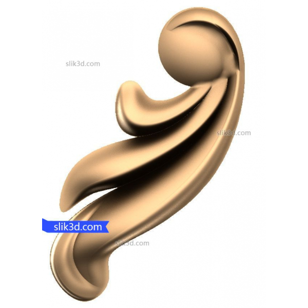 Flowing Serenity 3D STL Model for CNC Routing and Printing