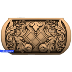 Painel de acanto ornamentado