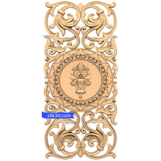 Ornate Floral Relief Panel
